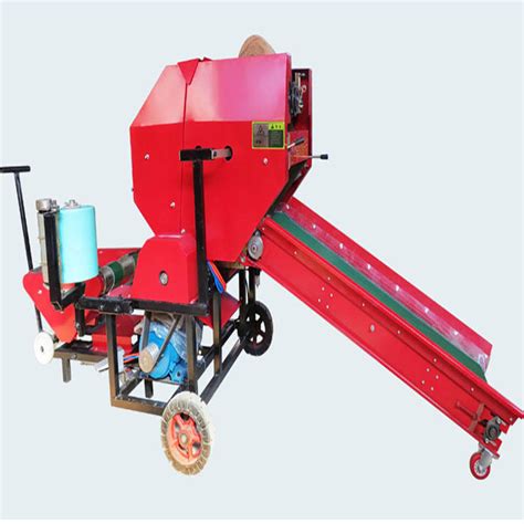 Automatic Hay Wet Biomass Straw Wrapper Mini Corn Silage Round Baler