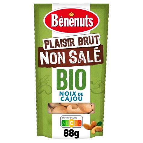 Benenuts Plaisir Brut Noix De Cajou Bio Non Sal Es G Pas Cher Auchan Fr