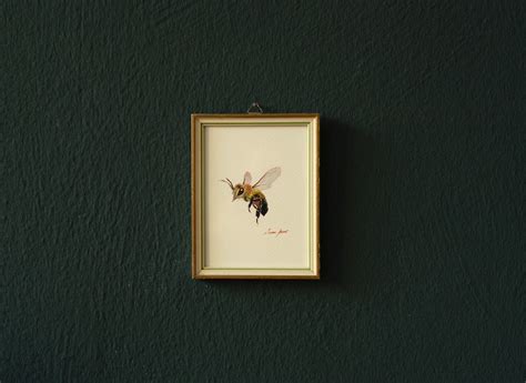 Honey Bee Painting, Honey Bees Art, Honey Bees Watercolor, Honey Bees Prints, Bee Print, Bee ...