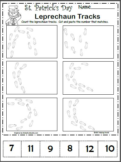 Leprechaun Worksheets For Preschool