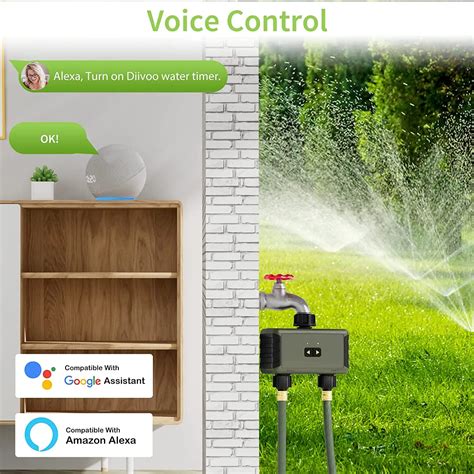 Diivoo Wifi Water Timer Garden Smart Irrigation Watering System