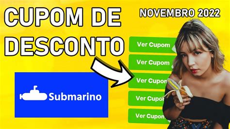 CUPOM SUBMARINO NOVEMBRO 2022 CUPONS DE DESCONTOS ATUALIZADOS