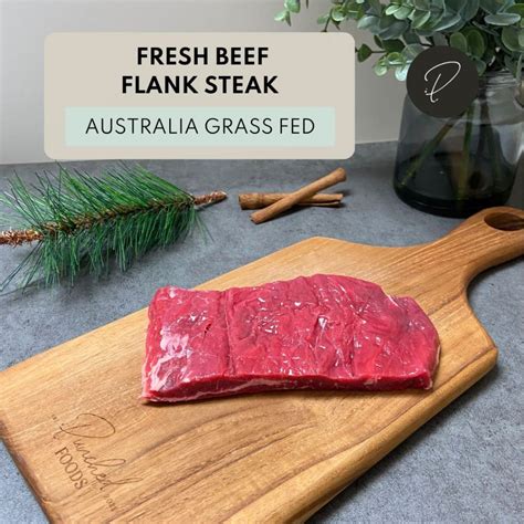 Punched Foods Australia Grass Fed Yg Flank Steak Chilled Halal