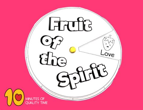 Printable Fruit Of Spirit Craft