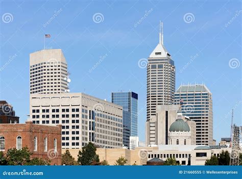 Indianapolis Stock Image Image Of Downtown Skyscraper 21660555