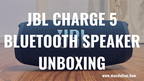 Jbl Charge Bluetooth Speaker Unboxing Artofit