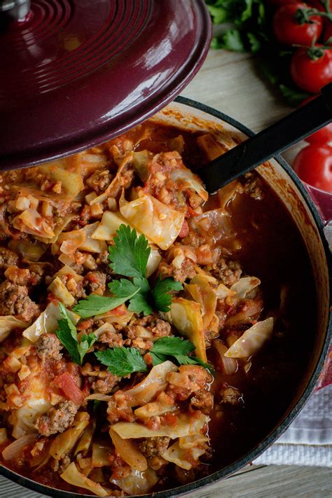 One Pot Unstuffed Cabbage Rolls What The Forks For Dinner