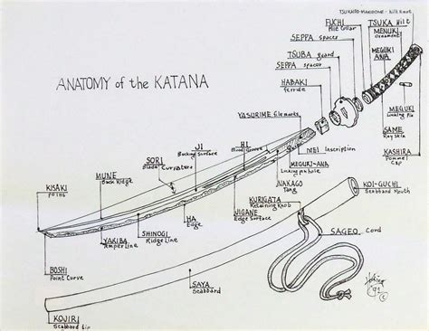 Anatomy Of The Katana By Roy Hocking Artwork Archive