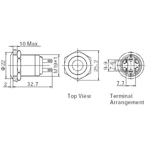 Tru Components Tc Las Gq E R V Interrupteur Antivandalisme