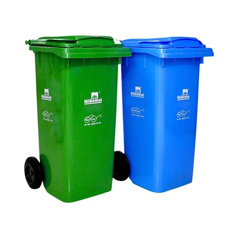 Outdoor Black Refuse Dust Bin Waste Plastic Bins Heavy