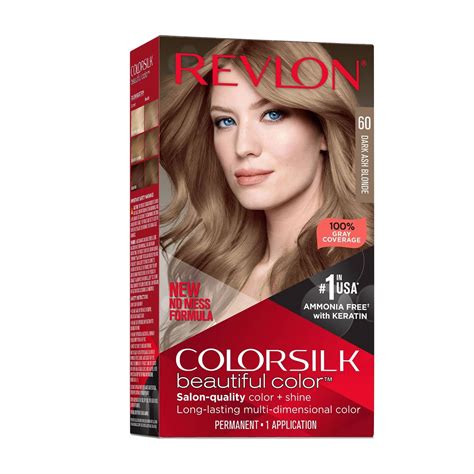 Revlon Colorsilk Beautiful Color Permanent Hair Color 60 Dark Ash Blonde