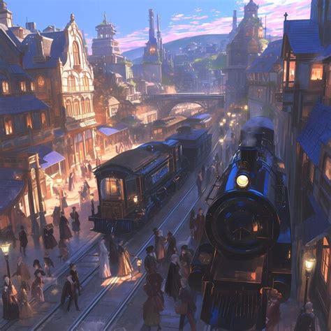 Premium Photo | Victorian Era Train Station A Timeless Charm