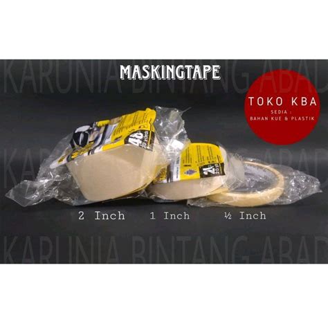 Jual Isolasi Lakban Kertas Masking Tape Nachi Inch Inch