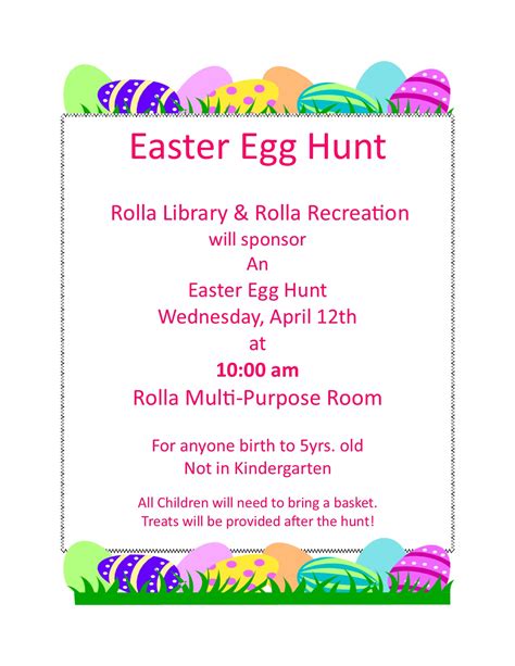 Easter Egg Hunt… – Rolla Library