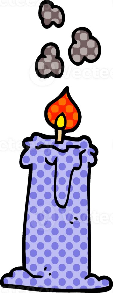 Cartoon Doodle Lit Candle 45227256 Png