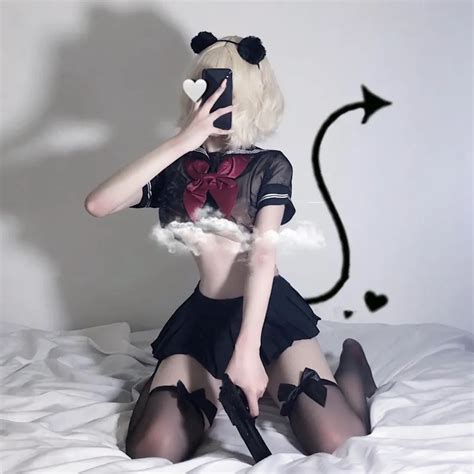 Kawaii Sexy Lingerie Cosplay Cosplay Robe D Tudiant Marin En Noir Et