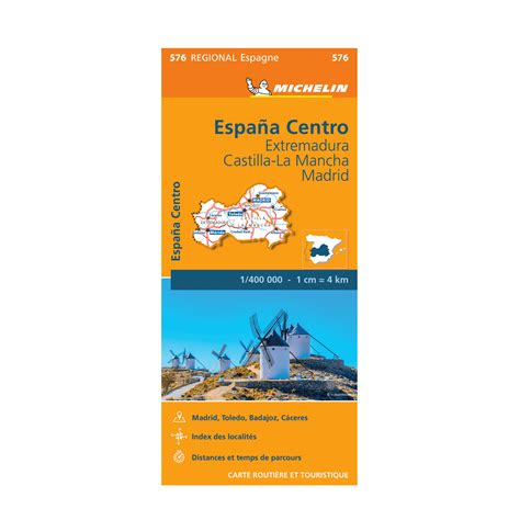 Carte R Gionale Espagne Centre Michelin Boutique De L Aventure