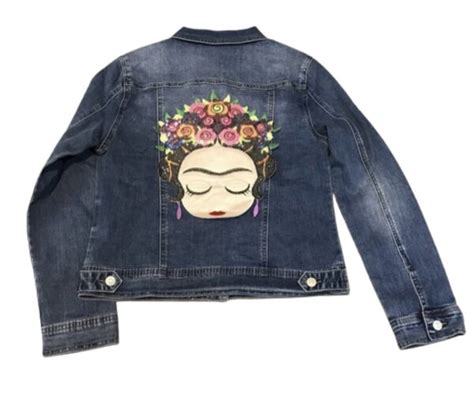 Chaqueta Vaquera Con Parche Frida Kahlo 40 Monas