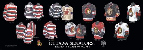 Ottawa Senators Franchise Team Arena And Uniform History Heritage