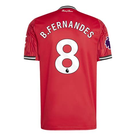 bfernandes manchester united  home jersey soccerarmor