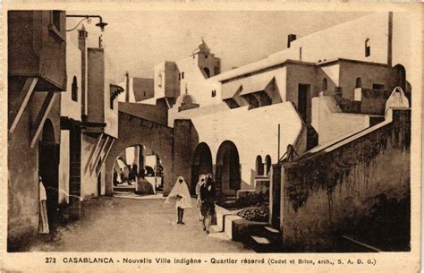 Pc Cpa Casablanca Quartier Reserve Female Ethnic Nude A Europe France Provence