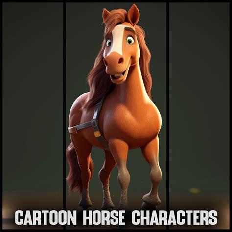 artstation  cartoon horse characters