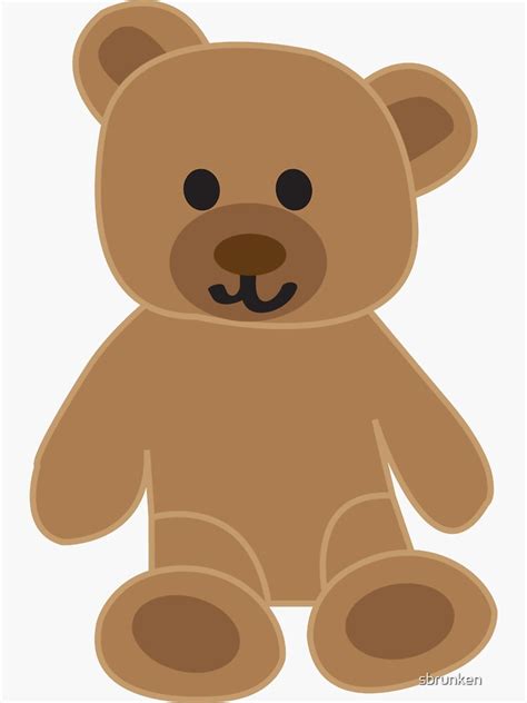 Teddy Bear Sticker By Sbrunken Redbubble