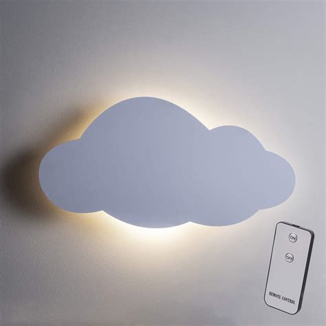 Lights Fun Inc Cloud Wall Night Light Battery Operated Led Kid