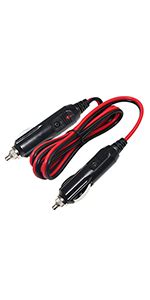 Kuncan Ft V Car Charge Cigarette Lighter Extension Cable Male To