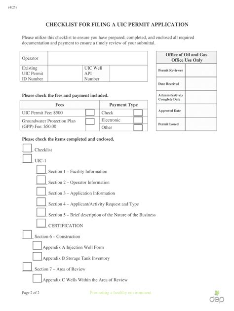 Fillable Online Dep Wv Uic Permit Application Package Class Fax