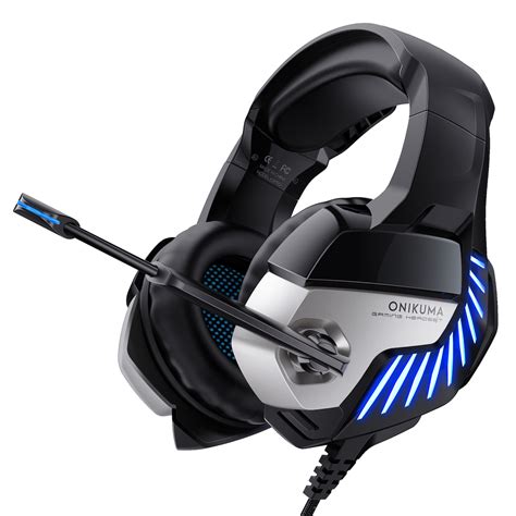 Onikuma K5 Pro Over Ear Gaming Headset με σύνδεση 3 5mm USB Μαύρο