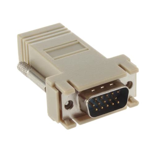 15pin Vga Female To Rj 45 Female Connector Card Vga Rgb Hdb Extender To Lan Cat5 Cat6 Rj45