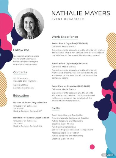 Resumes Example Publisher Psd Apple Pages Indesign Illustrator