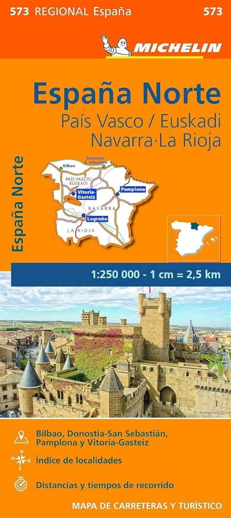 Michelin Regional Map Pais Vasco Euskadi Navarra La Rioja