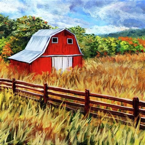 Autumn Barn Painting by Steph Moraca | Fine Art America