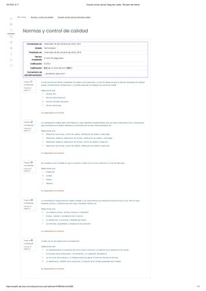 Examen quinto parcial Segunda vuelta Revisión del intento Studocu