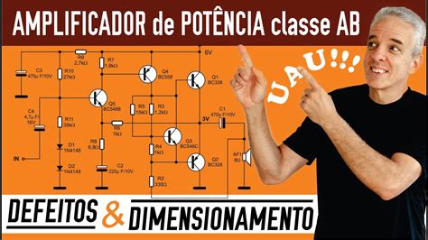 AMPLIFICADOR CLASSE AB DIMENSIONAMENTO E DEFEITOS YouTube