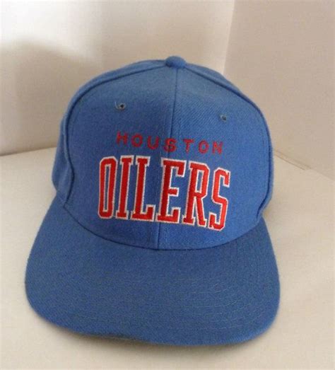 Starter Houston Oilers Felt Cap Hat | Etsy | Caps hats, Houston oilers ...