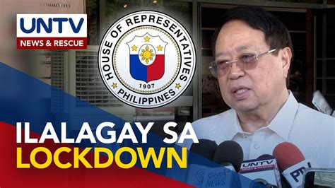 House Of Representatives Ilalagay Sa Lockdown Bago Ang Ikatlong Sona