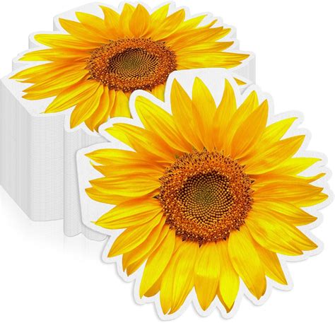 Amazon Honoson Pcs Sunflower Cocktail Napkins Bulk Ply Sun