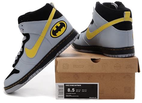 Batman Nike Dunks/Nike Dunk SB High Men Batman Robin Black Yellow ...