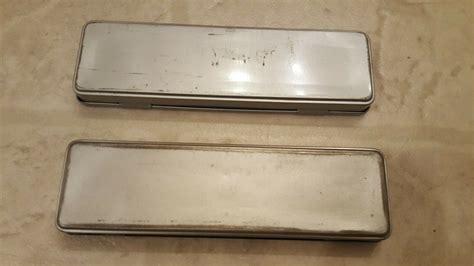 Vintage A W Faber Castell Germany Pencil Metal Box Tin Rectangular Lot