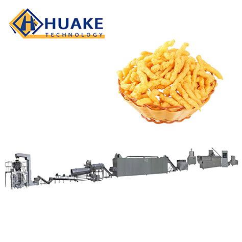 Fried Cheetoscheese Curls Twist Snacks Nik Naks Kurkure Making Machine