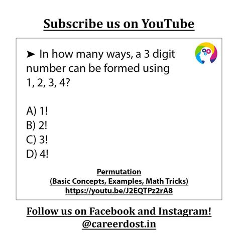 Permutation And Combination How Many Letters Word Number Digits