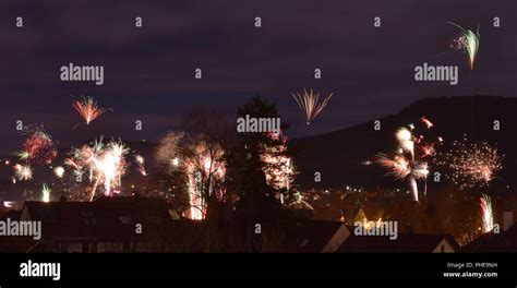 Fireworks New Years Eve Stock Photo Alamy