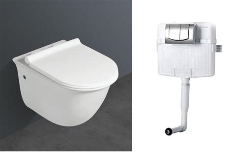 Combo Ceramic Commode Wall Mount Wall Hung Western Toilet Commode Water