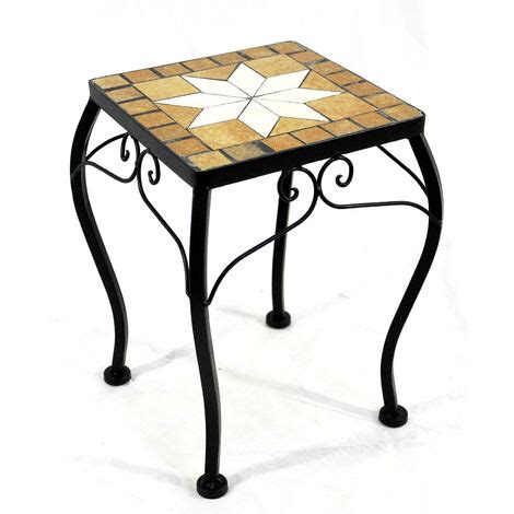 Dandibo Tabouret Fleurs Mosa Que Angulaire Cm Support Pour Fleurs