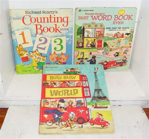 Richard Scarrys Best Word Book Ever Best Counting Book Etsy