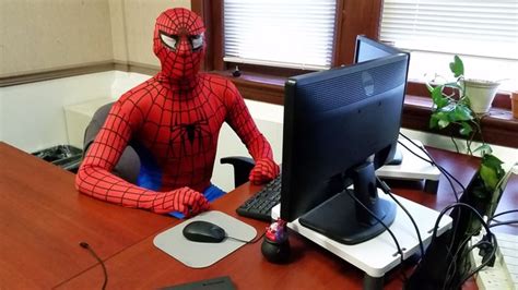 Spiderman Desk Meme Blank