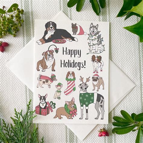 Dog Christmas Greeting Card — Amy Richards Illustration